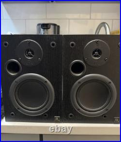 AR Acoustic Research 215 PS Black Bookshelf Speaker Set Tested Work Great