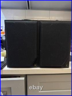 AR Acoustic Research 215 PS Black Bookshelf Speaker Set Tested Work Great
