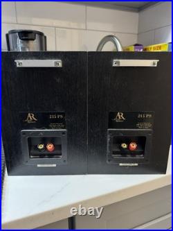 AR Acoustic Research 215 PS Black Bookshelf Speaker Set Tested Work Great