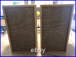 AR Acoustic Research AR-2 Speakers Serial #F18022 /23 Perfect Working Condition