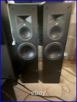 AR Acoustic Research AR-318PS Home Theater Speaker System Black Banana Jack