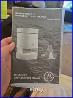 AR Acoustic Research AW811 Outdoor Weather Proof Wireless Patio Speaker NewithOpen