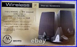 AR Acoustic Research AW871 Wireless Stereo Bookshelf Speakers with Transmitter
