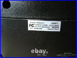 AR Acoustic Research AW871 Wireless Stereo Speaker withTransmitter & Cords AR Acoustic Research AW871 Wireless Stereo Speaker withTransmitter & Cords