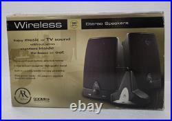 AR Acoustic Research AW871 Wireless Stereo Speaker withTransmitter & Cords Tested