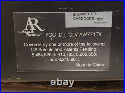 AR Acoustic Research AW871 Wireless Stereo Speaker withTransmitter & Cords WORKS