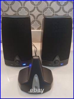 AR Acoustic Research AW871 Wireless Stereo Speakers /Transmitter & OEM Power EUC AR Acoustic Research AW871 Wireless Stereo Speakers /Transmitter & OEM Power EUC