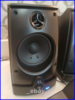 AR Acoustic Research AW871 Wireless Stereo Speakers /Transmitter & OEM Power EUC AR Acoustic Research AW871 Wireless Stereo Speakers /Transmitter & OEM Power EUC