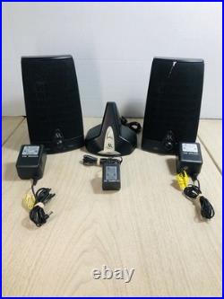 AR Acoustic Research AW871 Wireless Stereo Speakers withTransmitter & Cords WORKS