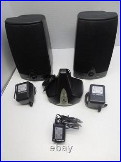 AR Acoustic Research AW871 Wireless Stereo Speakers withTransmitter & Cords WORKS