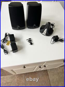 AR Acoustic Research AW871 Wireless Stereo Speakers withTransmitter & Cords WORKS
