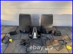AR Acoustic Research AW871 Wireless Stereo Speakers withTransmitter & Cords WORKS