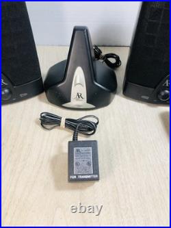 AR Acoustic Research AW871 Wireless Stereo Speakers withTransmitter & Cords WORKS