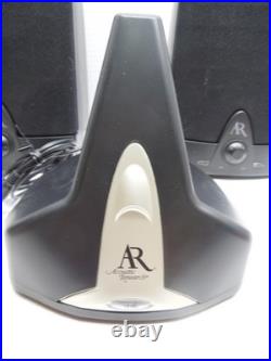 AR Acoustic Research AW871 Wireless Stereo Speakers withTransmitter & Cords WORKS
