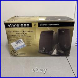 AR Acoustic Research AW871 Wireless Stereo Speakers withTransmitter NEW OPEN BOX