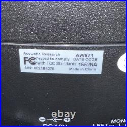 AR Acoustic Research AW871 Wireless Stereo Speakers with Transmitter Working
