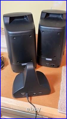 AR Acoustic Research AW877 Wireless Stereo Speakers withTransmitter & Cords WORKS