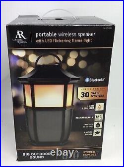 AR Acoustic Research Portable Outdoor Wireless Speaker 30W LED Light FREE SHIP