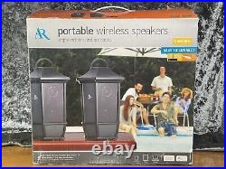 AR Acoustic Research Portable Wireless Speakers Indoor Outdoor WS2PK63