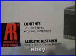 AR Acoustic Research Powered Partner 570 Speakers NEW OLD STOCK