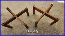 AR Acoustic Research Speaker Stands original OEM Walnut AR3a Ar2ax Ar5 JBL KLH