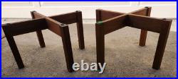 AR Acoustic Research Speaker Stands original OEM Walnut AR3a Ar2ax Ar5 JBL KLH
