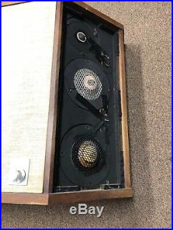 AR Acoustic Research Speakers LST Oiled Walnut Vintage Pair
