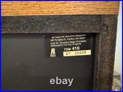 AR Acoustic Research TSW 410 Speakers 3-Way 100 Watt 4 Ohm Vintage 1987 Hifi AR Acoustic Research TSW 410 Speakers 3-Way 100 Watt 4 Ohm Vintage 1987 Hifi
