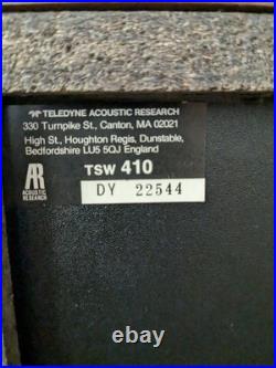 AR Acoustic Research TSW 410 Speakers. Made in USA