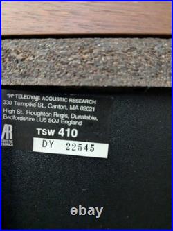 AR Acoustic Research TSW 410 Speakers. Made in USA