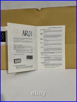 AR Inc. Vintage Ar-3 Acoustic Speakers. Pair With Boxes. Cherry. Sn 56141/56145