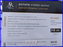 AR Portable Wireless Speakers with LED Flickering Flame Lights (Lot of 2)