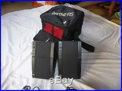 AR Powered Partners speakers with carry case Teledyne Acoustic Research 35 watts
