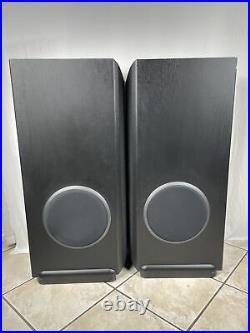 AR Speakers Acoustic Research AR9 pair of speakers black Very Good Condition