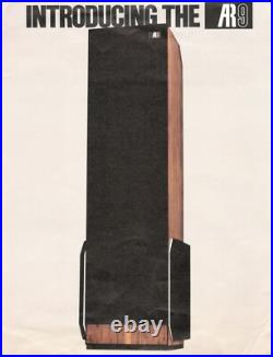 AR TELEDYNE ACOUSTIC RESEARCH USA Vintage Speakers HIFI 1977 AR9 / Brochure Lot
