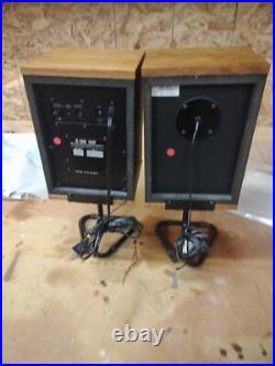 AR TSW 115p teledyne acoustic research powered bookshelf speakers WithStands. 1060