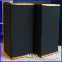 AR TSW-510 Floor-Standing Speakers, 3-Way, Solid Walnut Top & Base, Superb Cond