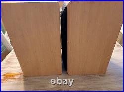 A Acoustic Research AR 206 HO Bookshelf Speakers Maple Tested