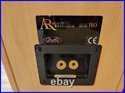 A Acoustic Research AR 206 HO Bookshelf Speakers Maple Tested