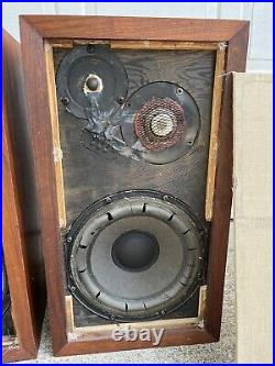 A PAIR OF ACOUSTIC VINTAGE AR-3a SPEAKERS Need Re-foamed Working Otherwise