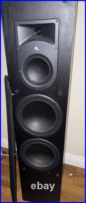 Acoustic Research 328 PS Floor-Standing Tower Speaker Black Wired Wood