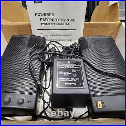Acoustic Research 8watt Amplified Desk Speakers Model Ar42