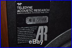 Acoustic Research AR11 (AR11B) PAIR! OUTSTANDING Sound! - RARE SHAPE! Beautiful