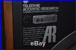 Acoustic Research AR11 (AR11B) PAIR! OUTSTANDING Sound! - RARE SHAPE! Beautiful