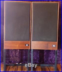 Acoustic Research AR11 Speakers-Pair with Stands Serial #s B24805 & B24807