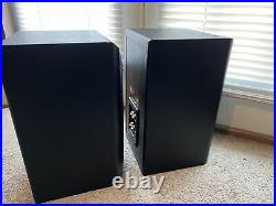 Acoustic Research AR15 Hi-Res Bookshelf Speakers Black NICE TESTED Audiophile