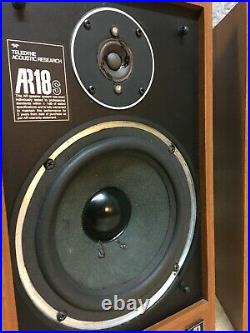 Acoustic Research AR18S Stereo Speakers. Refurbished & Re-capped