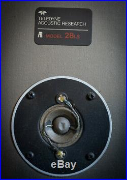 Acoustic Research AR28LS Vintage HiFi Speakers Teak Wood Finish +Refoamed
