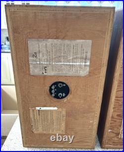 Acoustic Research AR2a Unfinished Pine Cabinets Perfect Working Condition