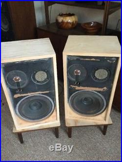Acoustic Research AR2ax Vintage Speakers Unfinished Pine. Sealed In Paint 50 Yrs